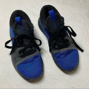 Nike Zoom Assersion Shoes Sneaker Tennis Shoe Blue Black Gray Boys Size 1.5